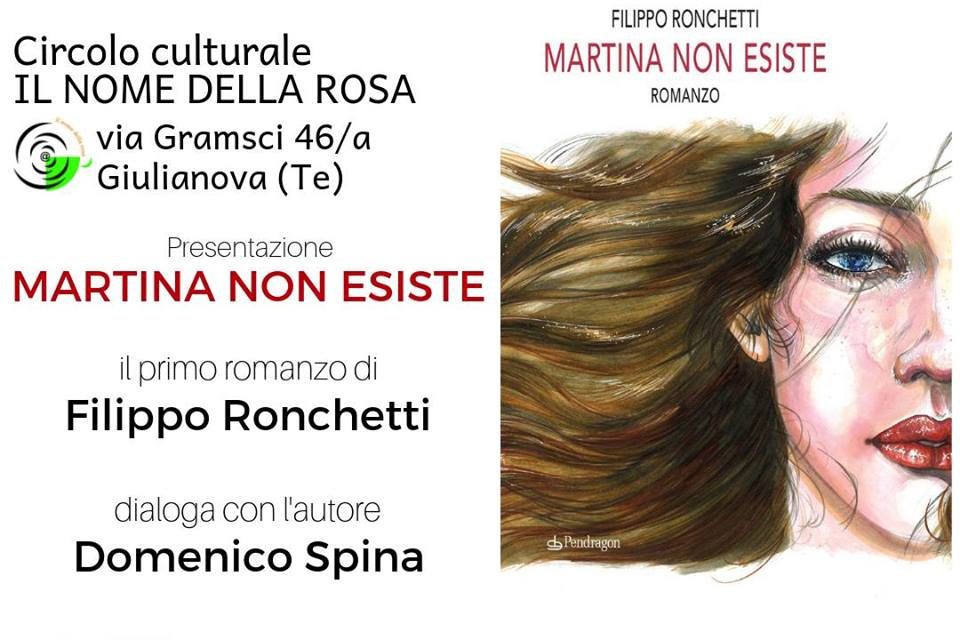 “Martina non esiste”: Filippo Ronchetti presenta il suo libro a Giulianova